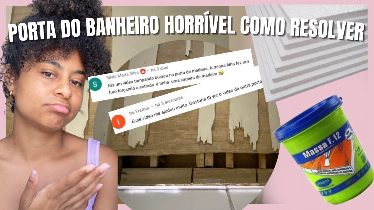 Como consertar porta de madeira lascada e com buraco simples e fácil
