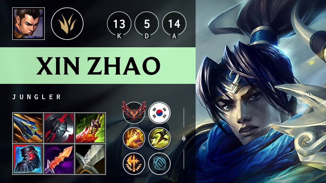 Xin Zhao Jungle vs Skarner - KR Grandmaster Patch 25.11