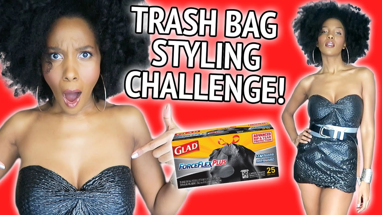 Styling a TRASH BAG 3 Different Ways! (Design Challenge) | Drew Dorsey