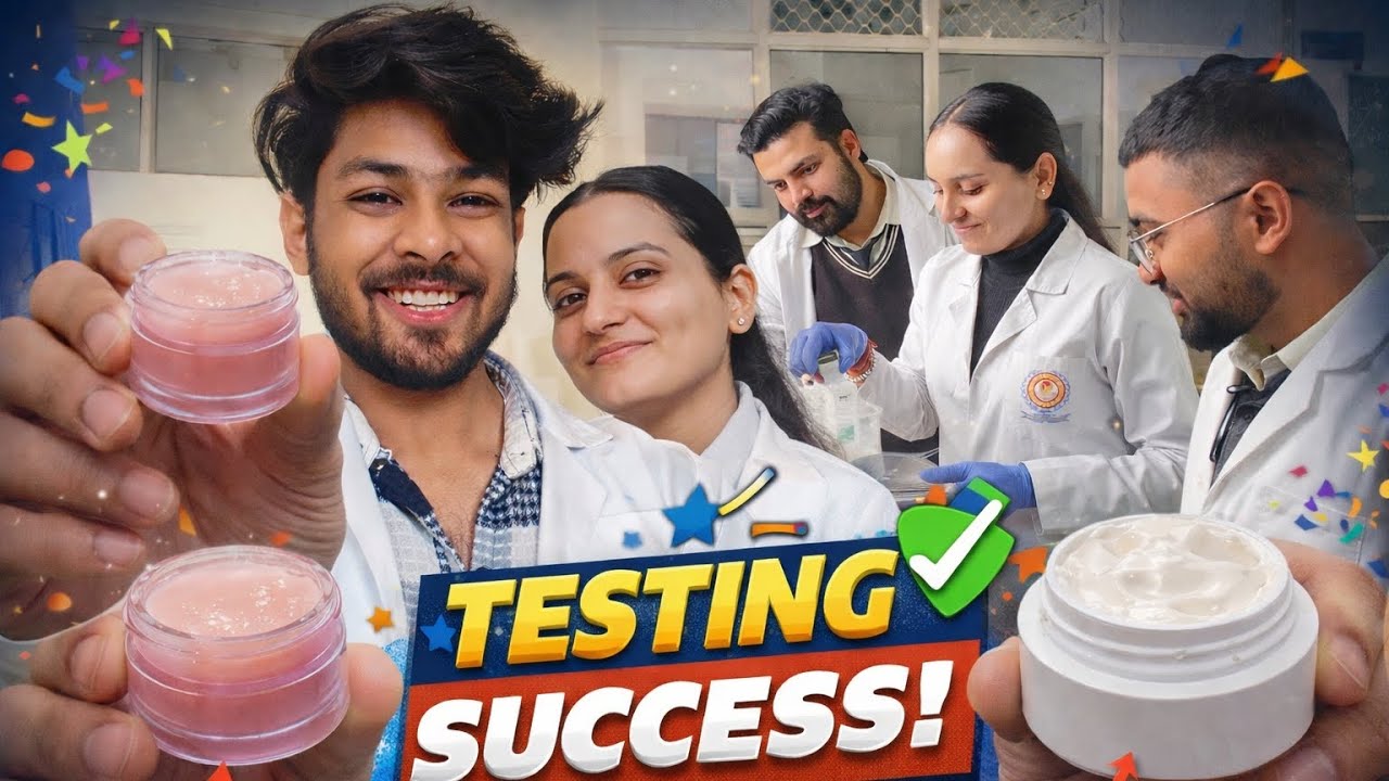 Finally Hamare Lip Balm & Cream Ki Testing Complete Hui 🔬 | College Lab Vlog