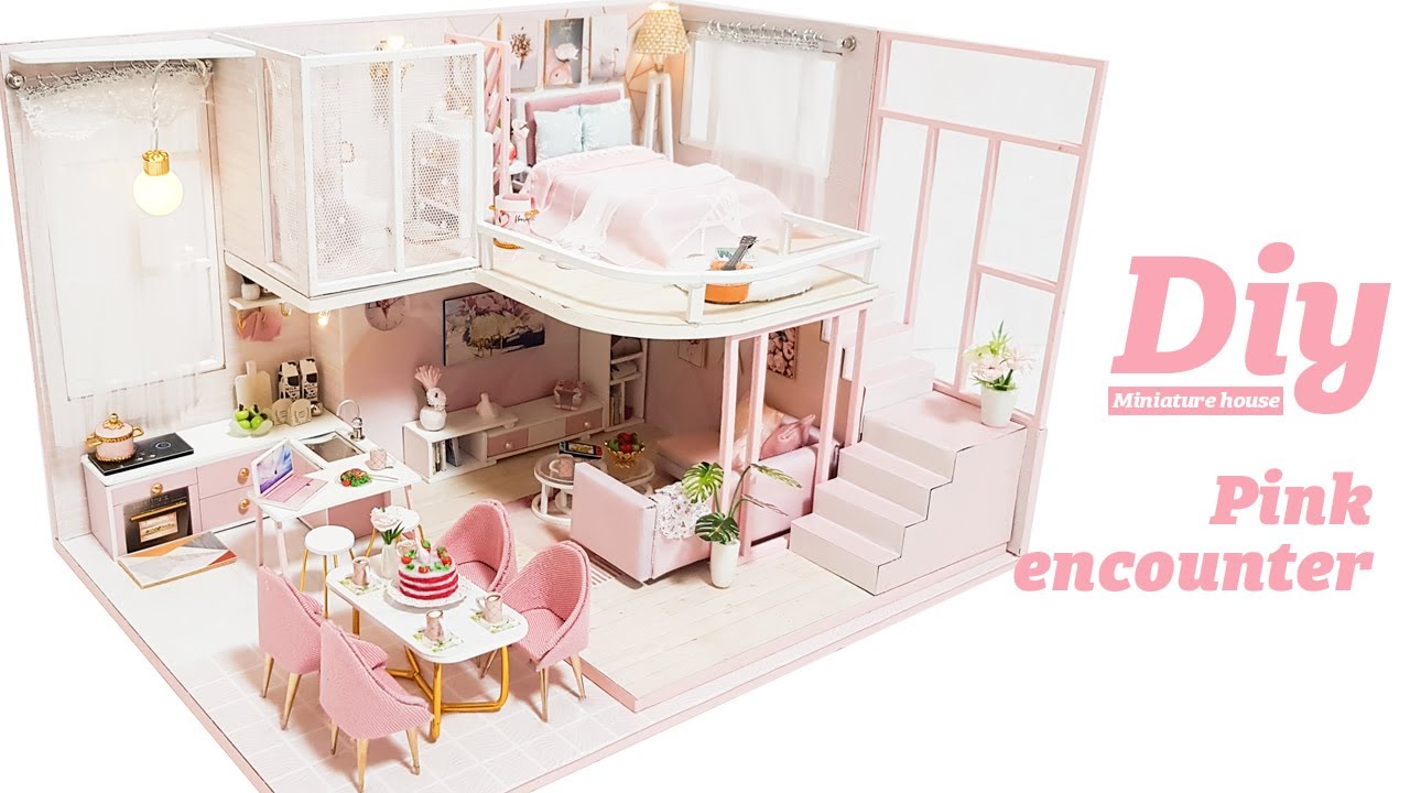 DIY Miniature Dollhouse KitㅣPink encounterㅣ분홍빛 만남ㅣ미니어처하우스ㅣ박소소(soso miniature)