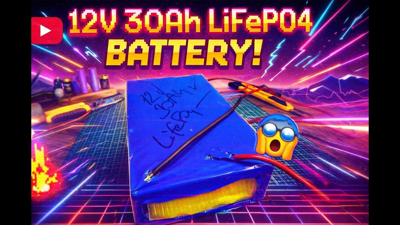 BU KADAR DETAYLISI YOK. 12V 30Ah LiFePO4 BATARYA NASIL YAPILIR?