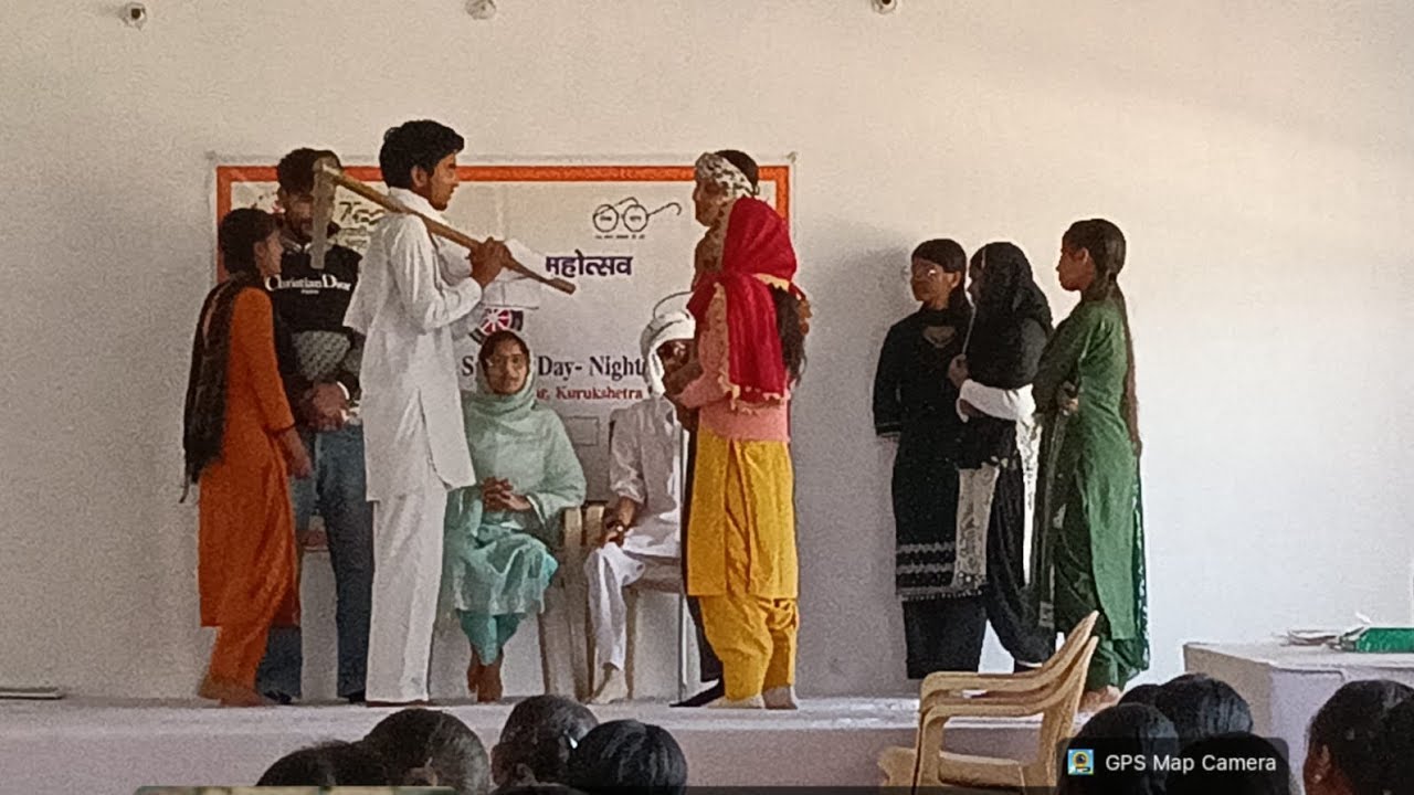 My lifes first skit got best skit in college (this  कसिधारि is me)