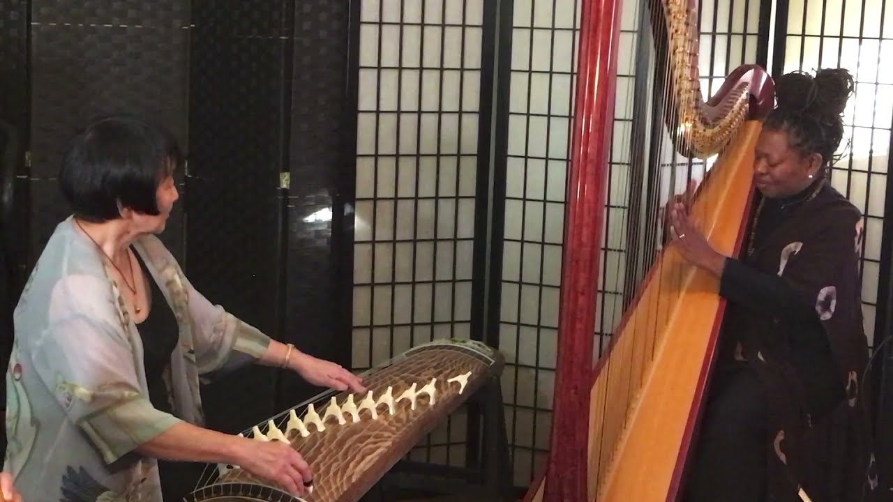 Moving Finger, featuring Destiny Muhammad on jazz harp and Shirley Kazuyo Muramoto on jazz koto...