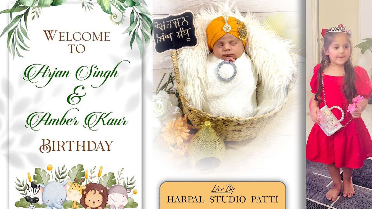 Arjan Singh & Amber Kaur Harpal studio Patti 98151-85296