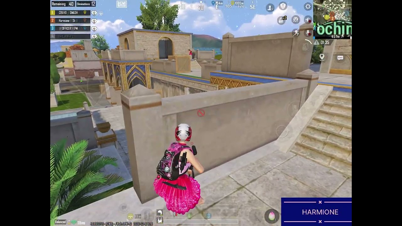Erangal squad match ( The enemy ￼￼￼died in the zone )