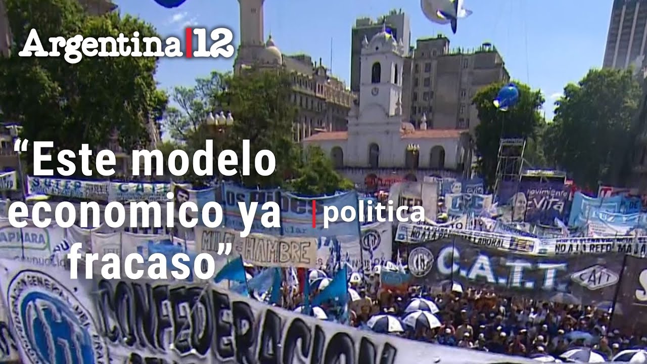 “Este modelo económico ya fracasó”: sindicatos se movilizaron contra la reforma laboral