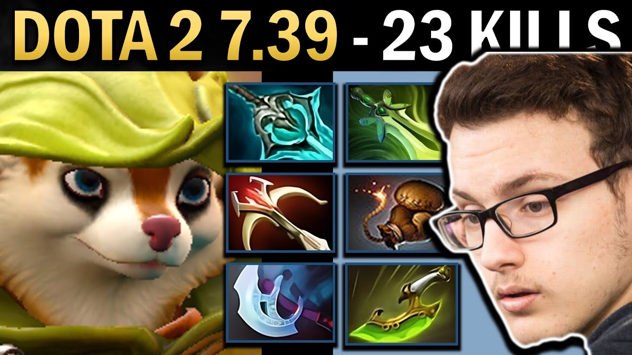 Hoodwink Gameplay Miracle with 23 Kills and Disperser - Dota 7.39