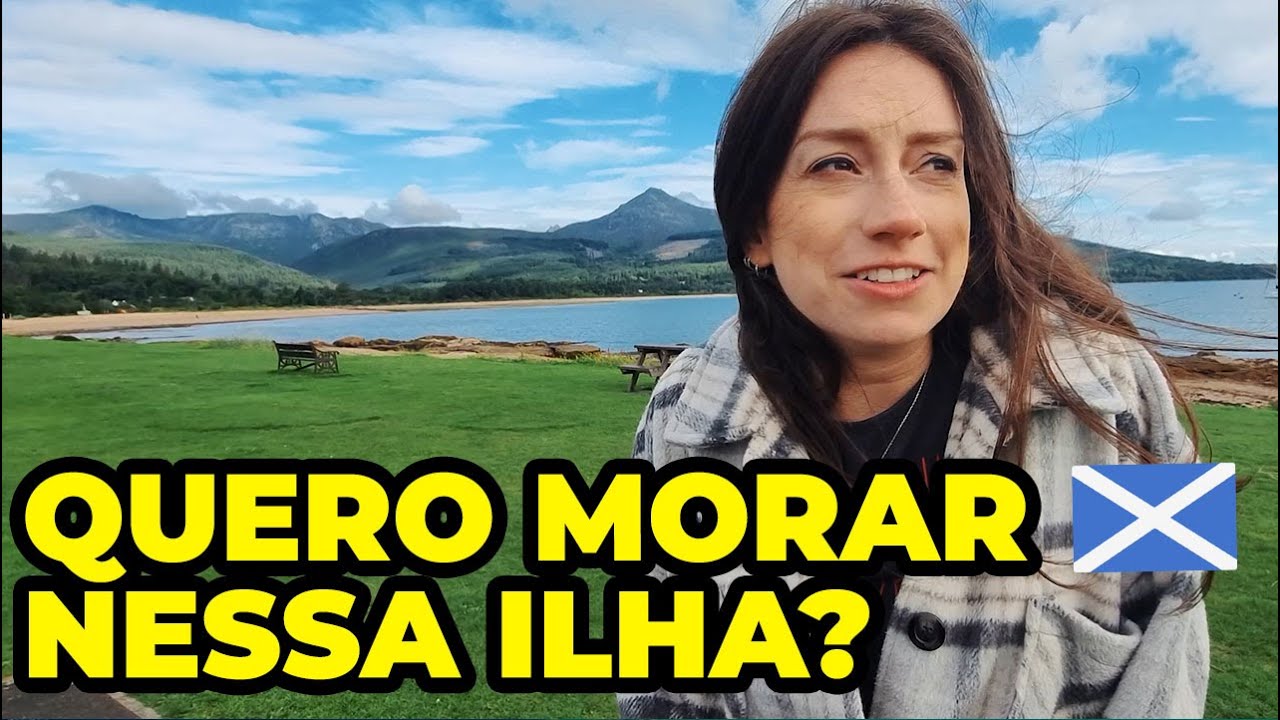 Assim é o INTERIOR da Escócia  - Isle of Arran e retorno de balsa