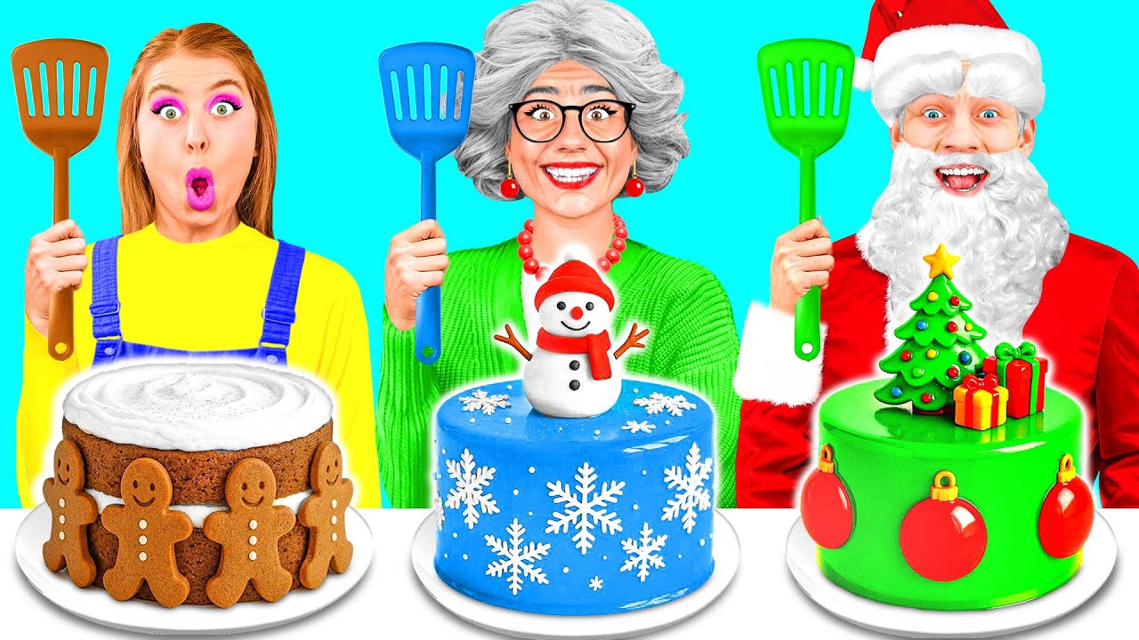 Кулинарный Челлендж: Я против Бабушки с Санта Клаусом