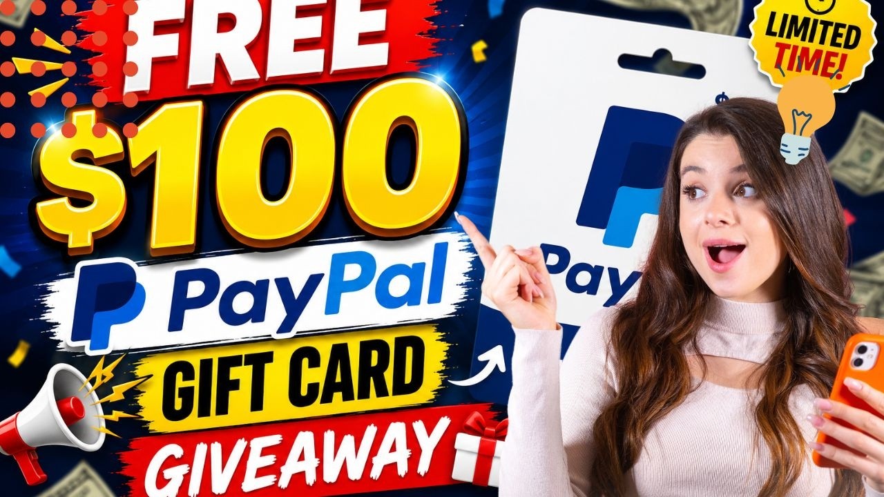 How to Redeem PayPal gift card code [2026]  FREE $100 PayPal gift card Giveaway