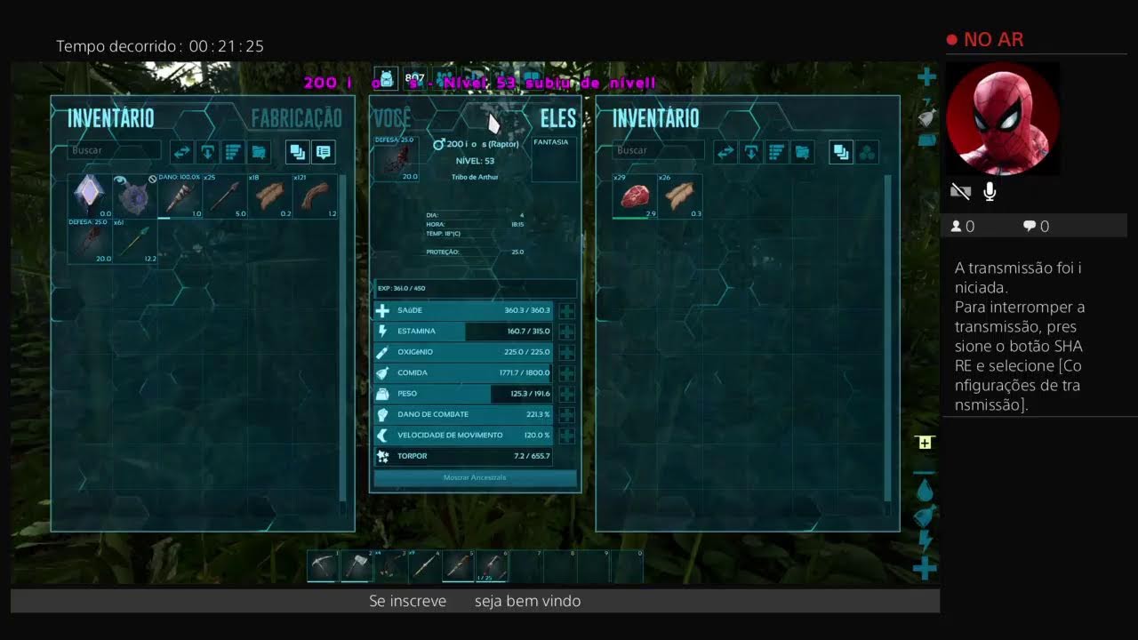 Transmiss&atilde;o ao vivo ark  ep 2 come&ccedil;ando nossa jornada