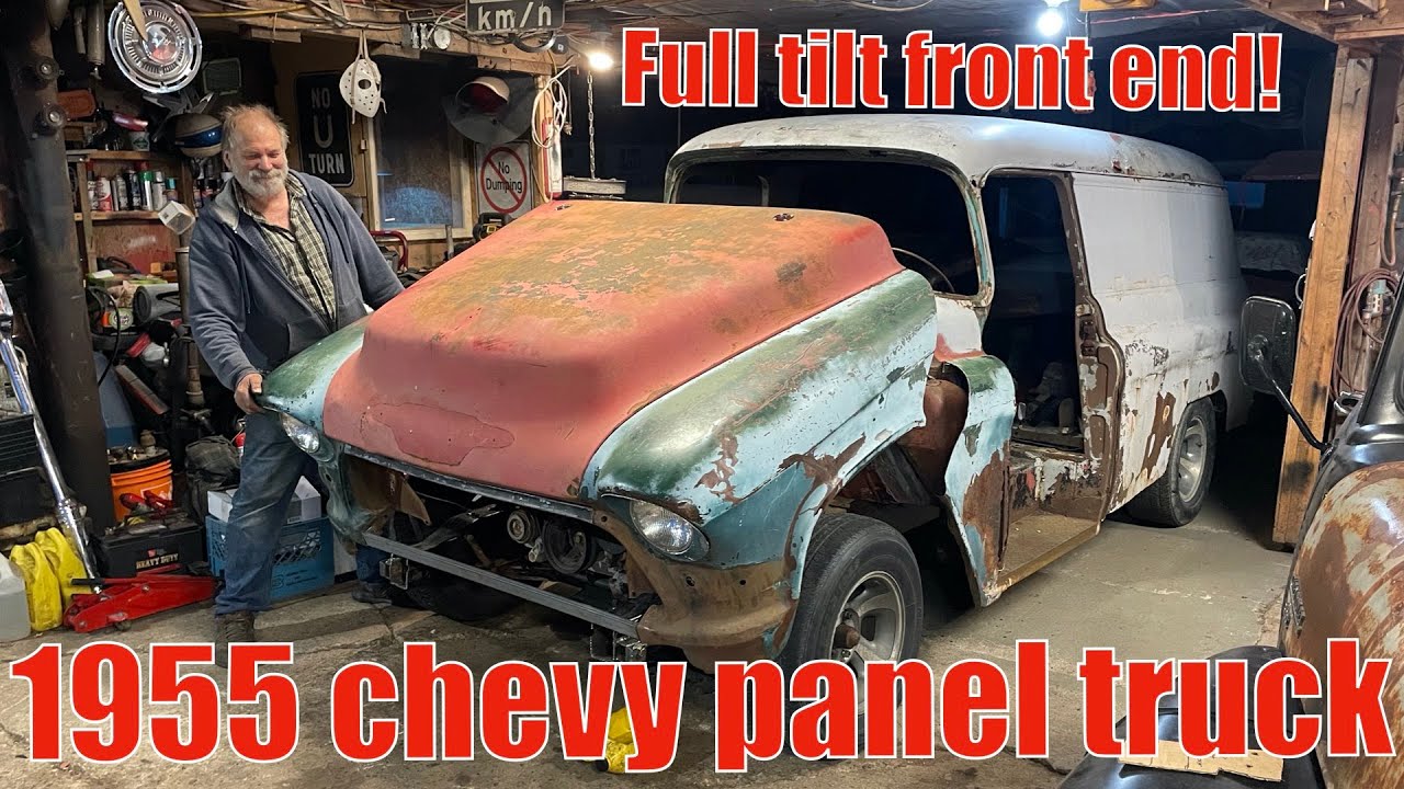 Сборка передней части с полным наклоном для моего пикапа Chevrolet 1955 года выпуска