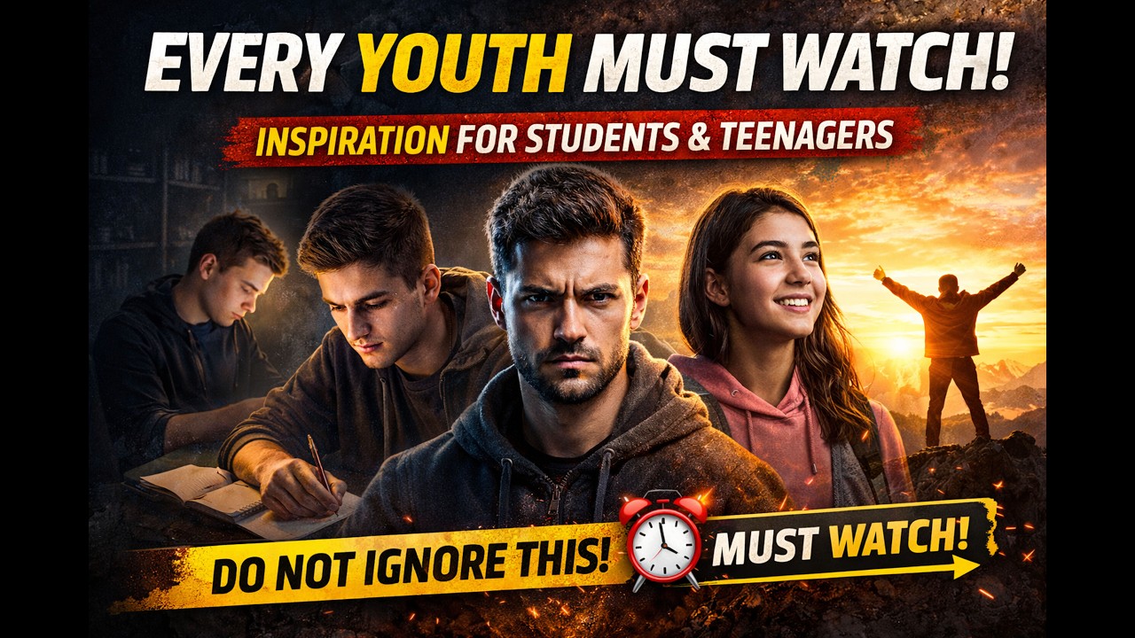 Every Youth MUST WATCH this Motivational Video | Inspiration for Students, Youngsters and Teenagers