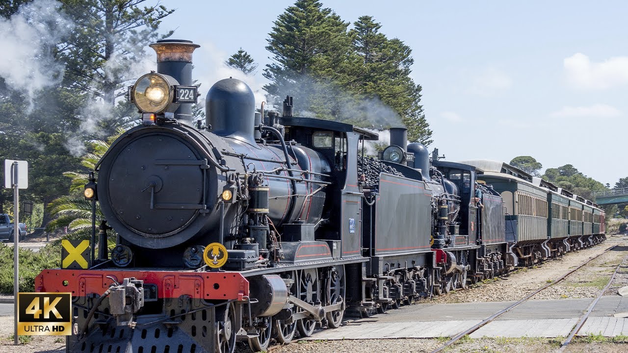 SteamRanger Rare Double Headed Rx's on the Cockle Train Part 1 - New Years Special