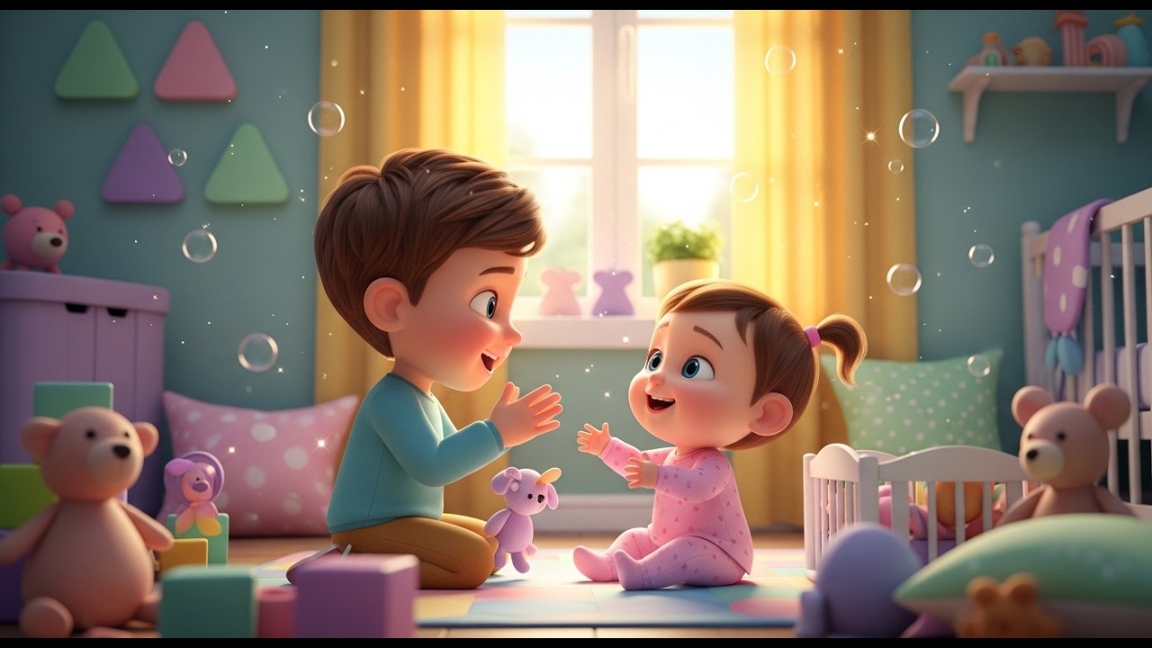 Baby Sister Song | Sweet Sibling Nursery Rhyme | Cute Family Song for Toddlers & Preschool