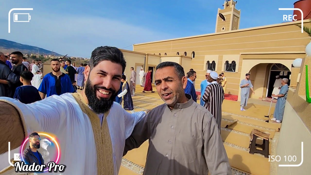 الناظور : أجواء التهاني بمناسبة عيد الفطر السعيد 2023 بمسجد إدودوحن ماريواري جماعة بني شيكر ❤️⚡️