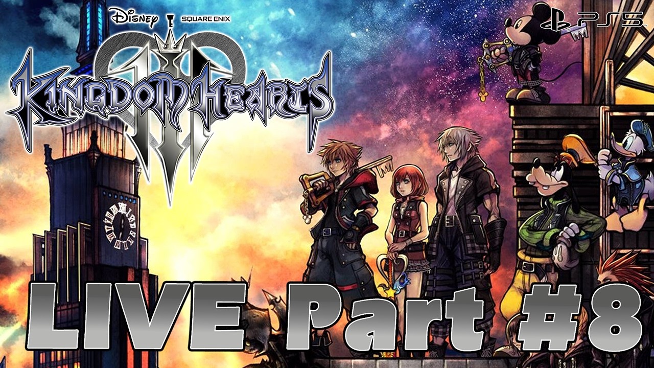 Kingdom Hearts 3 🔴LIVE (FULL GAME) Part 8 - PlayStation 5 or 4