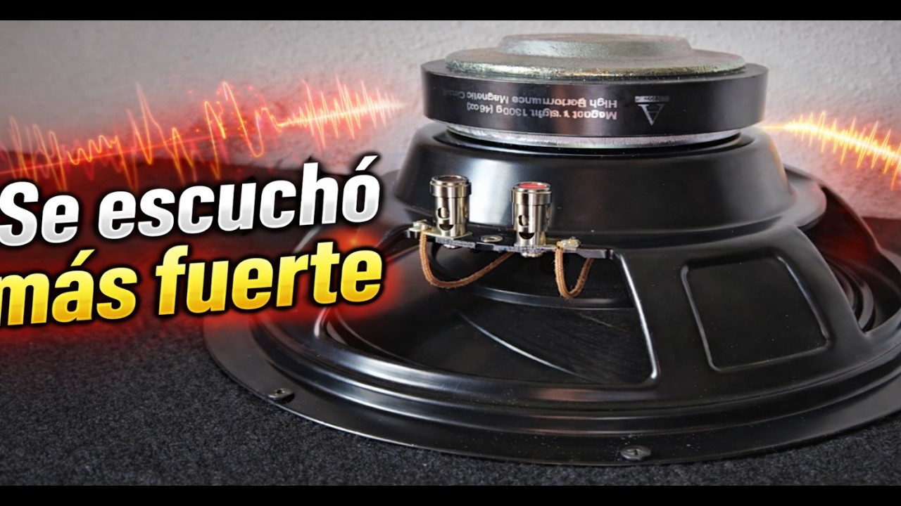¿Se escucha más fuerte un subwoofer con el imán hacia afuera?