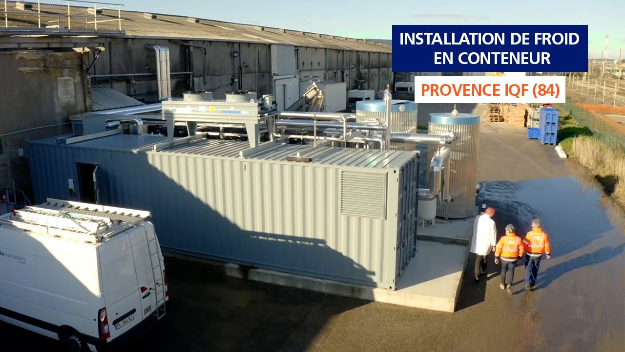Installation frigorifique en conteneur pour l'industrie Provence IQF | Dalkia Froid Solutions
