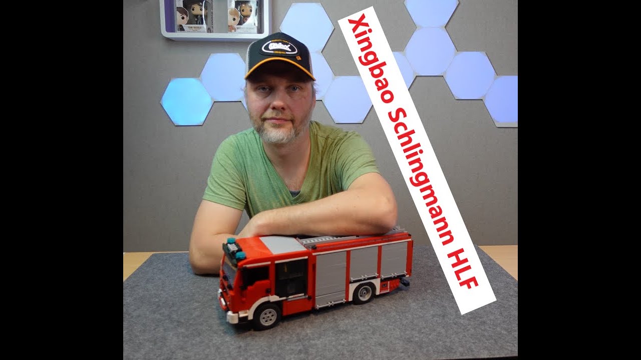 Achtung Bluelicht Blue Brixx Schlingmann HLF 20 Feuerwehr Aufbau + Review Xingbao XB 03041