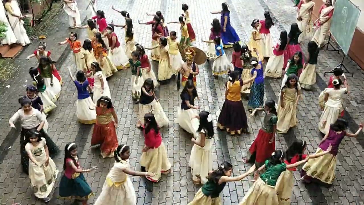 st.John's school, Thumpamon- Thiruvathira by class 4 students