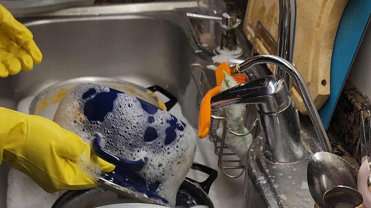 Relaxing Dishwashing ASMR | No talking 