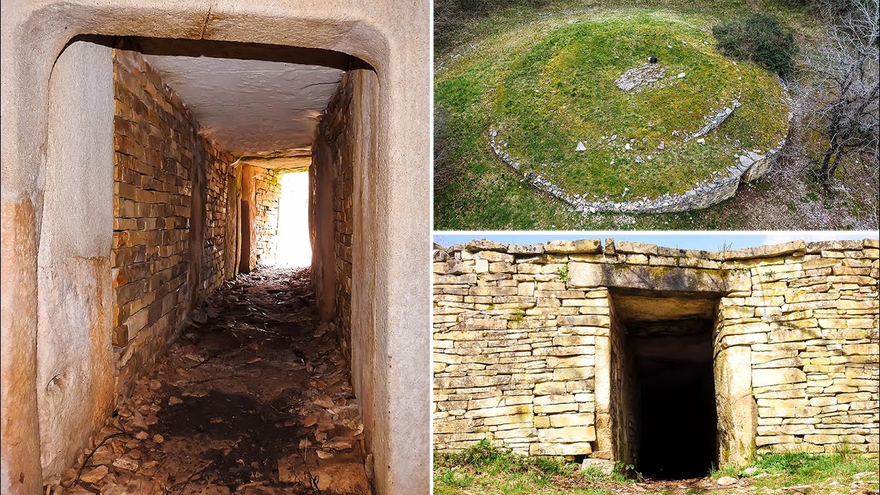 Tumulus de la Boixe, 6500 Year Old Megalithic Burial Mound, Drone & Interior Footage, France