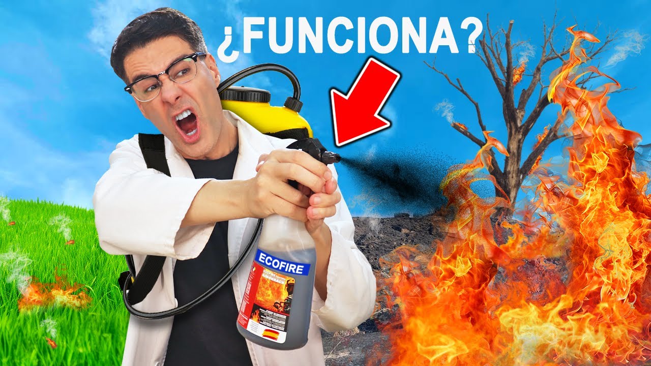 Probé EL MEJOR INVENTO PARA APAGAR EL FUEGO 🔥 ¿Realmente Funciona Ecofire?