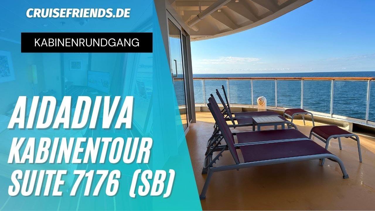 AIDAdiva 7176 - Suite SB - Kabinenrundgang - Tour - AIDA Diva - Kabine Rundgang - Kabineninfo