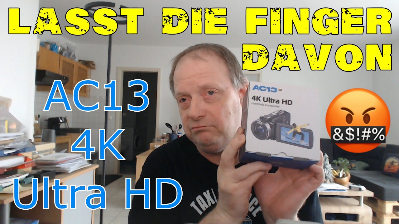 AC13 4K Ultra HD Handheld Camcorder || Muß ich revidieren || Lasst die Finger davon