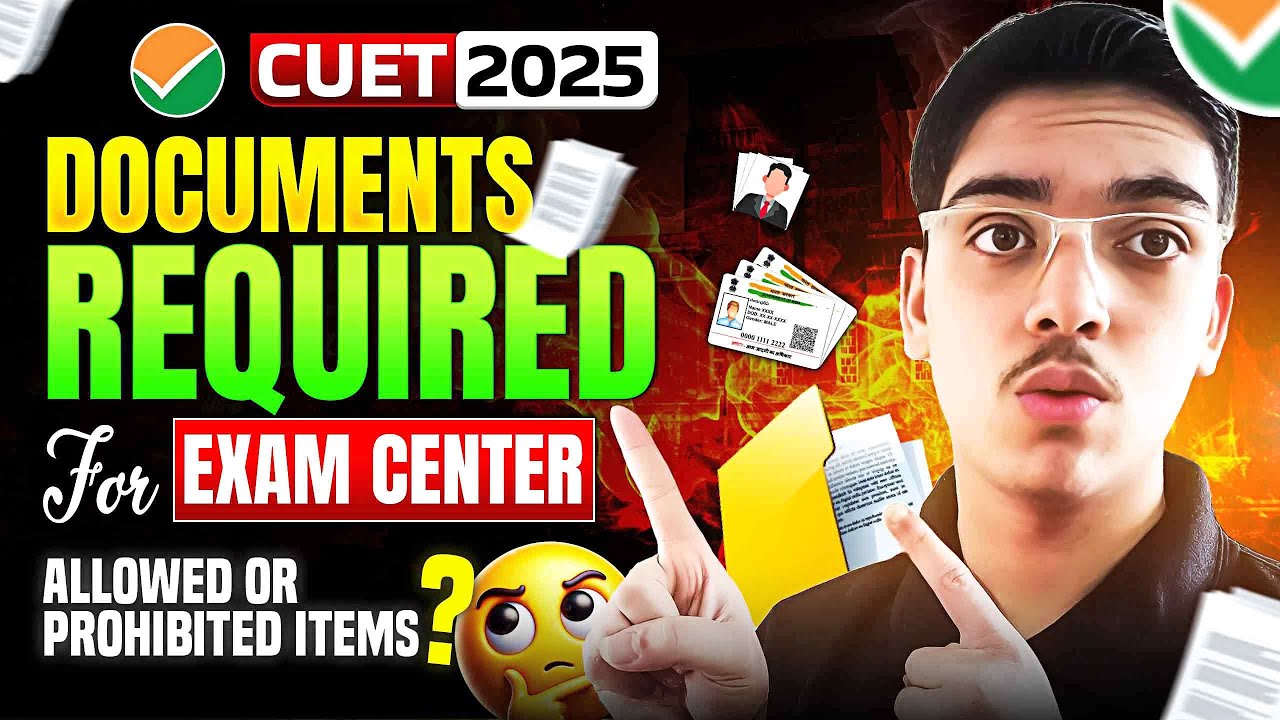 😱 DOCUMENTS Required at CUET Exam Centre 📃 | Allowed & Prohibited Items List ❌
