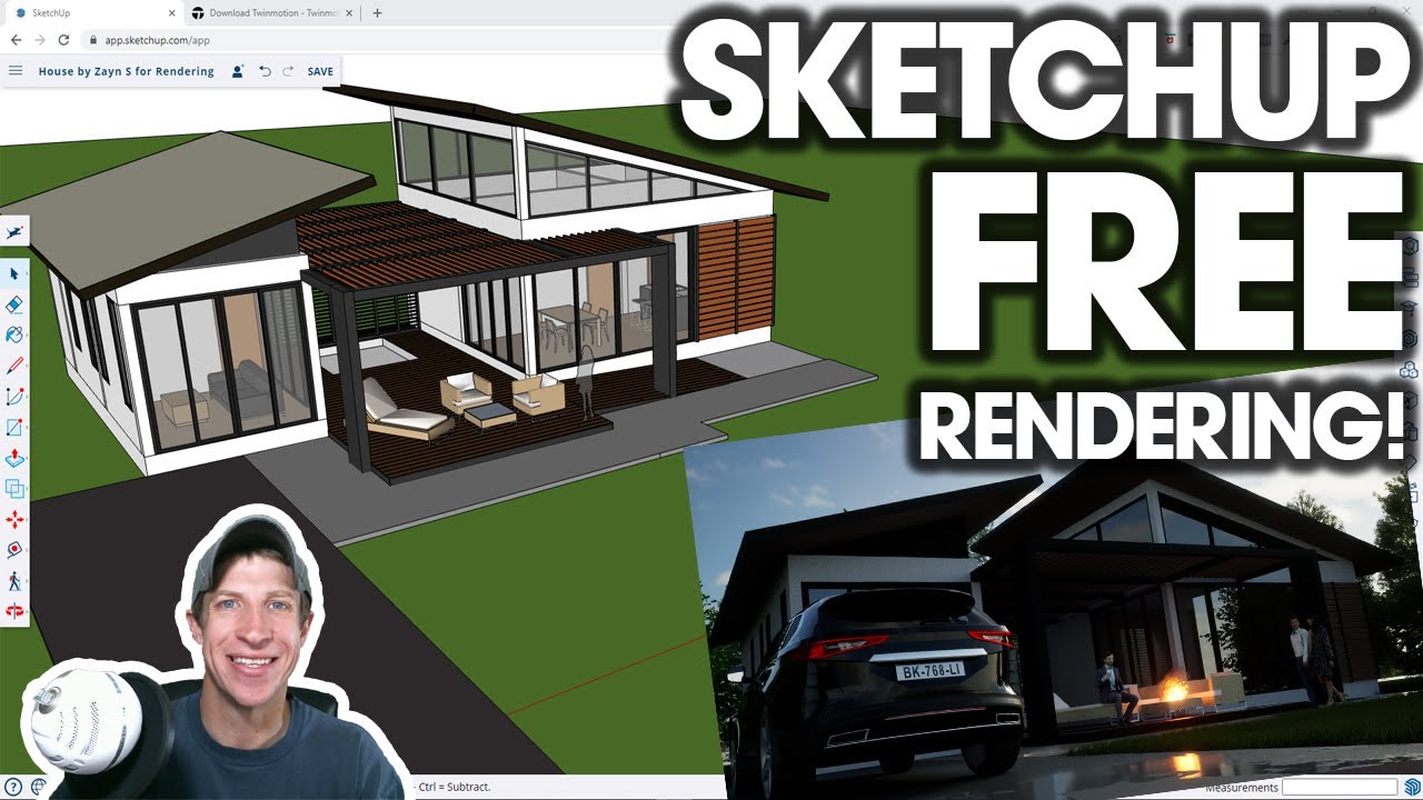 How to Render Models from SketchUp Free - FOR FREE!