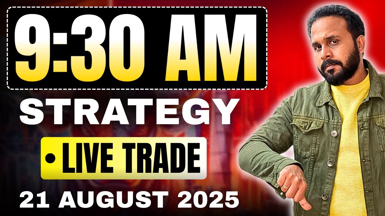 Live Trade Example (21 Aug 2025)  9:30 AM Nifty Option Buying Strategy for Beginners