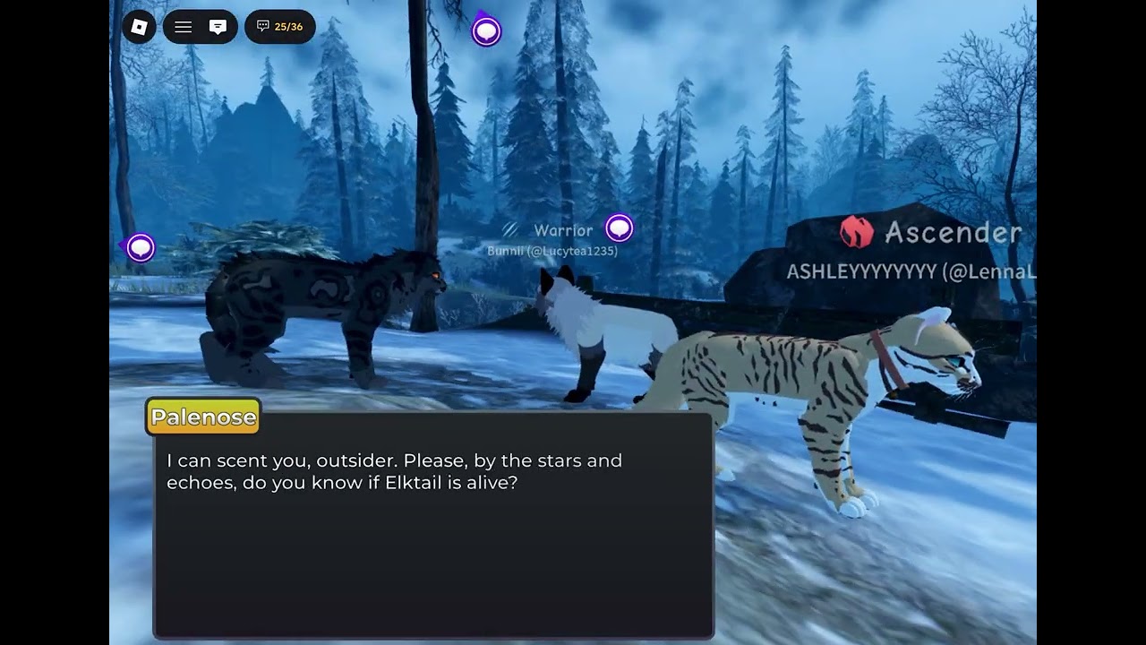Playing warrior cats! #warriorcats #roblox 