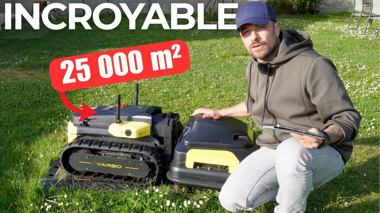 Ce ROBOT TONDEUSE passe partout… et se TRANSFORME .. il est HORS NORME ! ( YARBO + Lawn Mower)