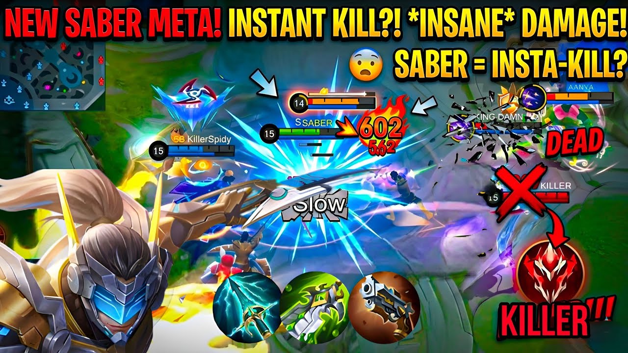 SABER INSTANT DELETE COMBO 🔥 ENEMY CAN’T ESCAPE
