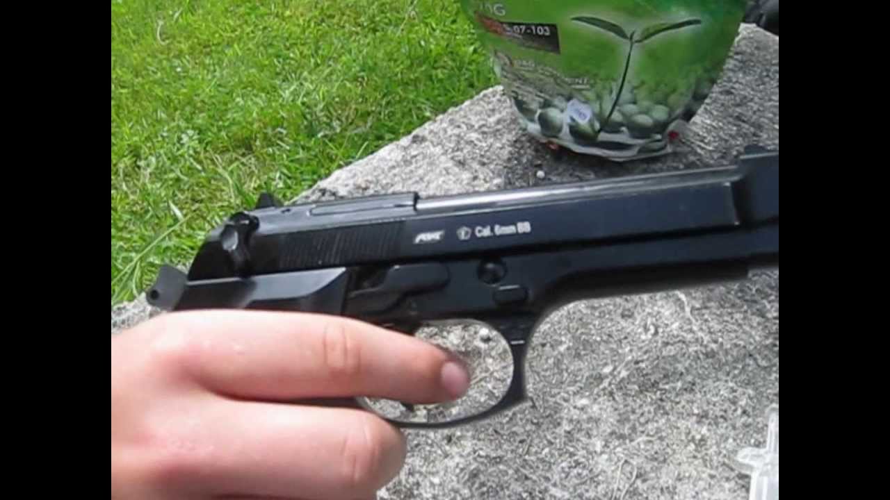 Présentation et tir du Beretta M9 ASG airsoft!( presentation and test firing M9 !)