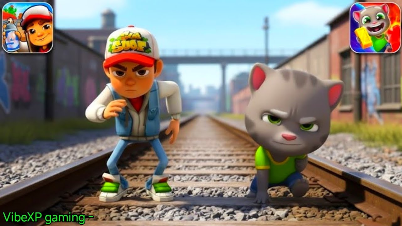 Subway Surfers vs Talking Tom Time Rush 😱 | Who Wins the Ultimate Endless Run, Subway surfers game. 
