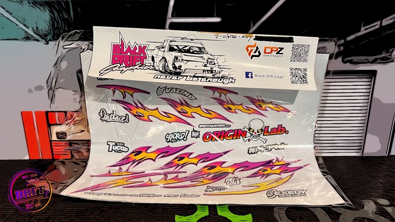 New Decal / Sticker Set for RC Drift Bodys