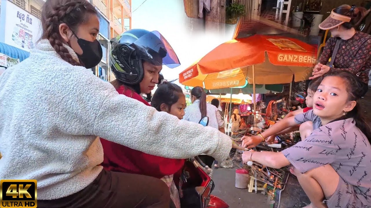 Amazing – Local Market Walk Tour…4K