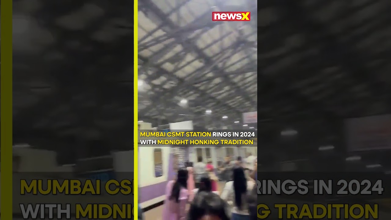 Watch: Mumbai's CSMT Station Marks 2024 with Midnight Honking Tradition | NewsX