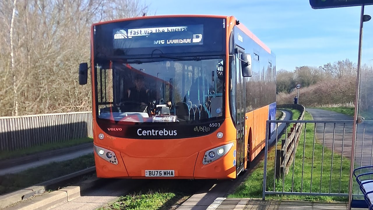 *Brand new* *First day in service* On centrebus volvo B8RLE MCV Evora 6503 BU75 WHA on route B