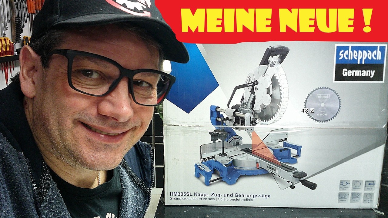 Scheppach HM305SL Zug Kapp Gehrungssäge mit Posaunenauszug im TEST @FrüchtlHarry @scheppachgermany 