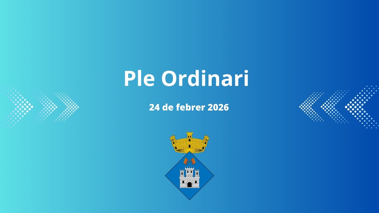 Ple Ordinari, 24 de febrer 2026