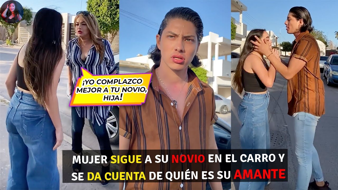 Mujer sigue a su novio en el carro y se da cuenta de quién es su amante.