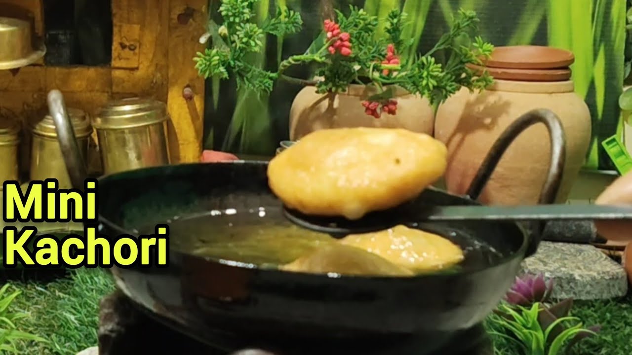  HARE MATAR 🫛 KI KACHORI | हरे मटर की कचोरी + 🥕गाजर का हलवा 😋 | MAYURI MINIATURE COOKING   |