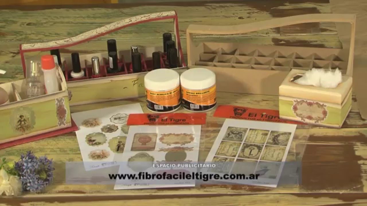 Tecnicas de Pintura - Craquelado - Flotado - Decoupage - Fibrofacil