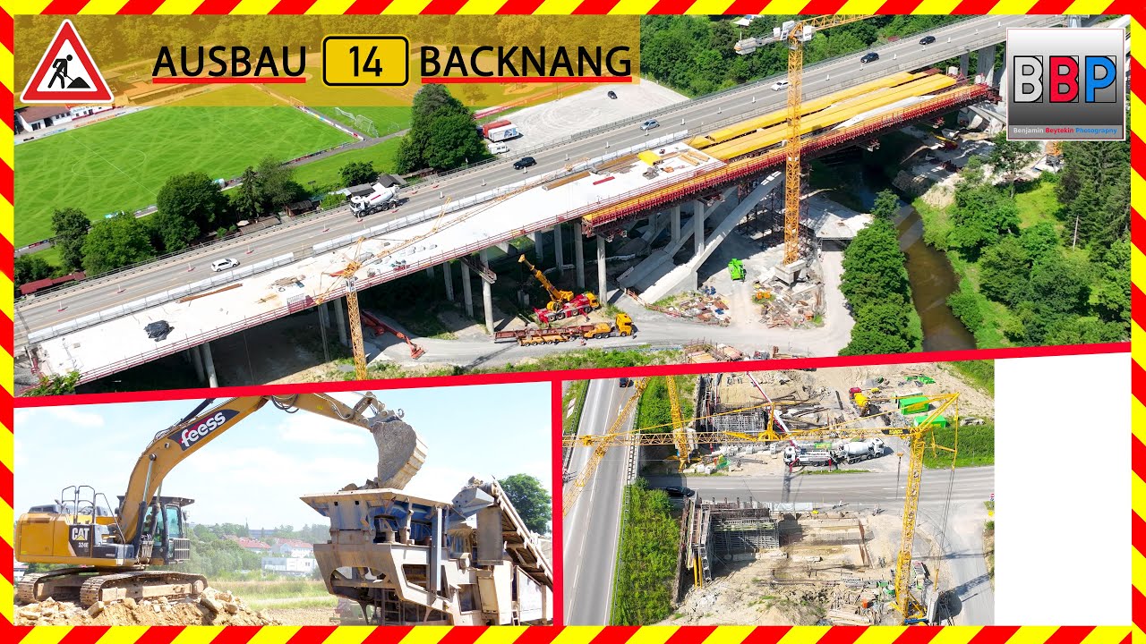 👷 Ausbau B 14 Backnang - Stand Juni 2025 👷