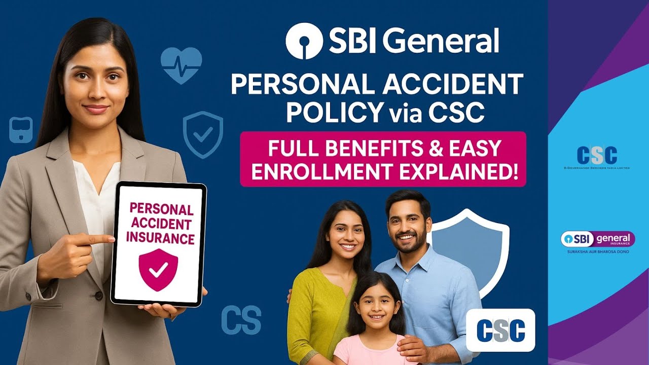 SBI General Personal Accident Policy via CSC | Full Benefits & Easy Enrollment Explained!